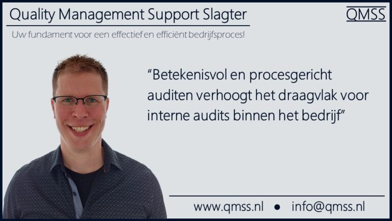Betekenisvol auditen ISO 9001 QMSS Groningen Drenthe Friesland