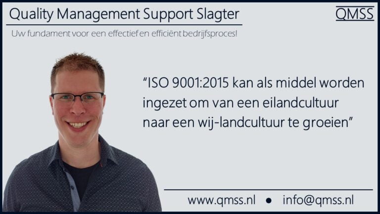 ISO 9001 Certificering QMSS Groningen Drenthe Friesland