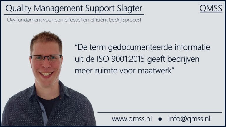 Gedocumenteerde informatie QMSS Groningen Drenthe Friesland